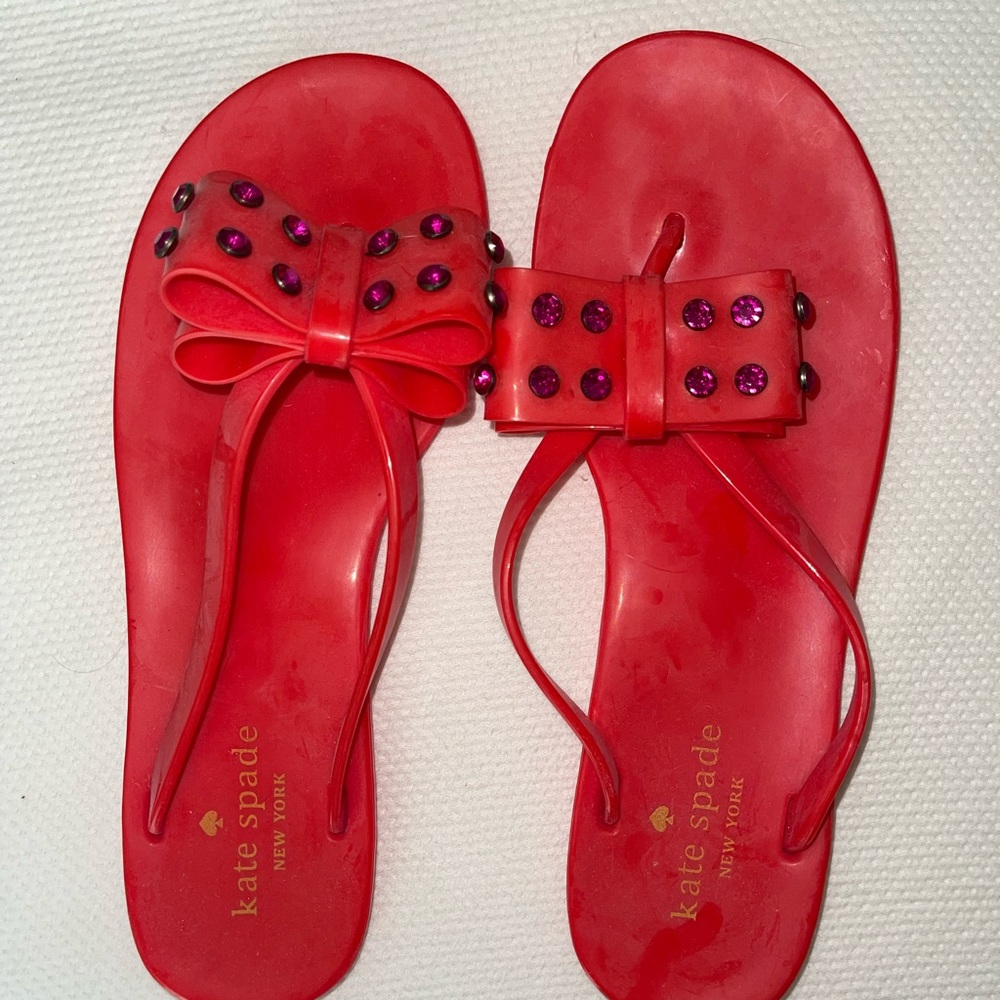 Kate Spade red sandals. Worn 2-3 times.
